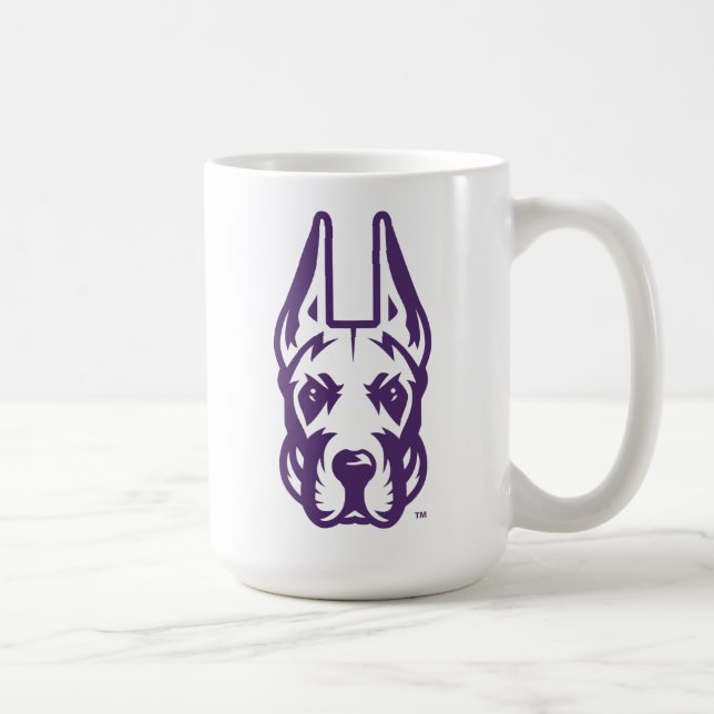 University at Albany Great Dane Mascot Head Coffee Mug (Right)