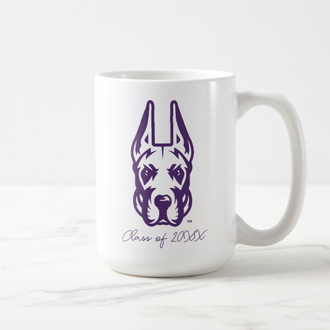 University at Albany Great Dane Mascot Head Coffee Mug (Right)