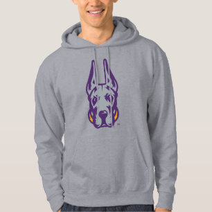 University at Albany Great Dane Mascot Head Hoodie