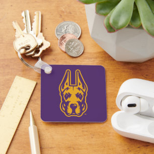 University at Albany Great Dane Mascot Head Key Ring