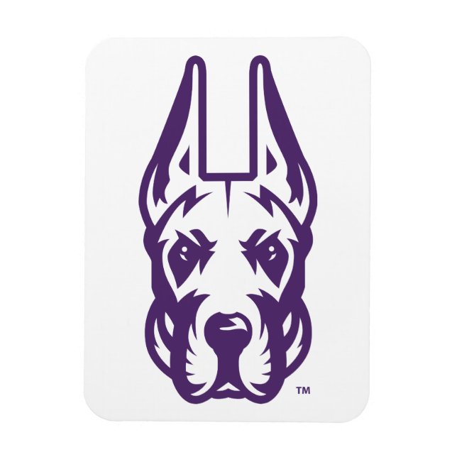 University at Albany Great Dane Mascot Head Magnet (Vertical)