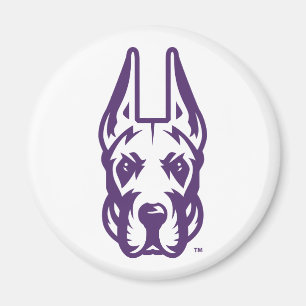 University at Albany Great Dane Mascot Head Magnet