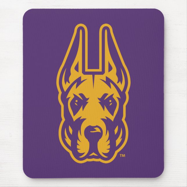 University at Albany Great Dane Mascot Head Mouse Pad (Front)