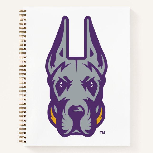 University at Albany Great Dane Mascot Head Notebook (Front)