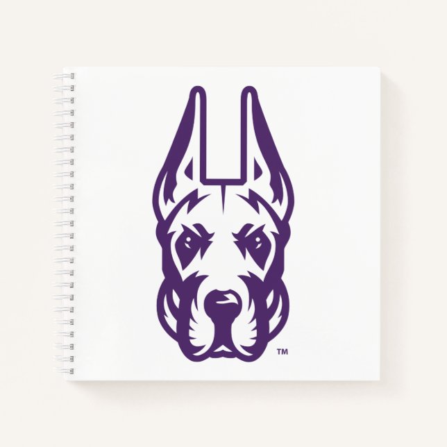 University at Albany Great Dane Mascot Head Notebook (Front)