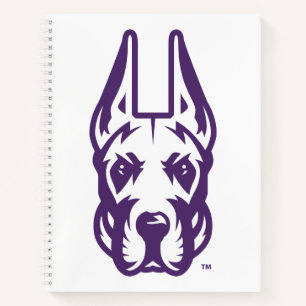University at Albany Great Dane Mascot Head Notebook