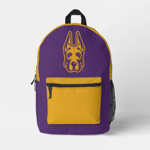 University at Albany Great Dane Mascot Head Printed Backpack