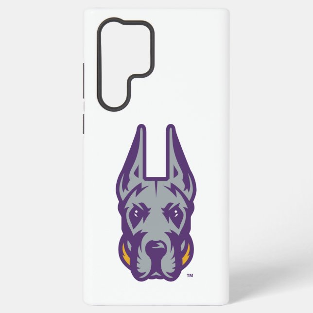 University at Albany Great Dane Mascot Head Samsung Galaxy S22 Ultra Case (Back)