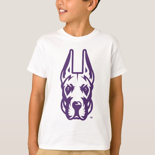 University at Albany Great Dane Mascot Head T-Shirt (Front)