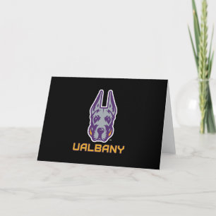 University at Albany Great Dane Mascot Head Thank You Card