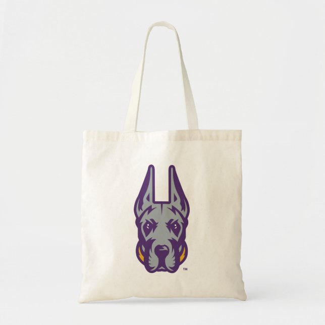 University at Albany Great Dane Mascot Head Tote Bag (Front)