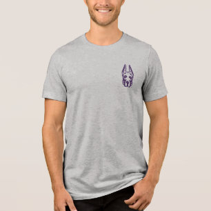 University at Albany Great Dane Mascot Head Tri-Blend Shirt