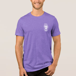 University at Albany Great Dane Mascot Head Tri-Blend Shirt