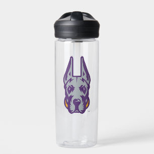 University at Albany Great Dane Mascot Head Water Bottle