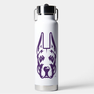 University at Albany Great Dane Mascot Head Water Bottle