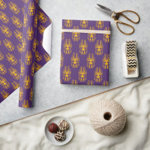 University at Albany Great Dane Mascot Head Wrapping Paper