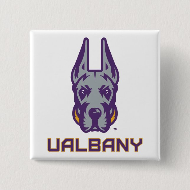 University at Albany Great Danes 15 Cm Square Badge (Front)