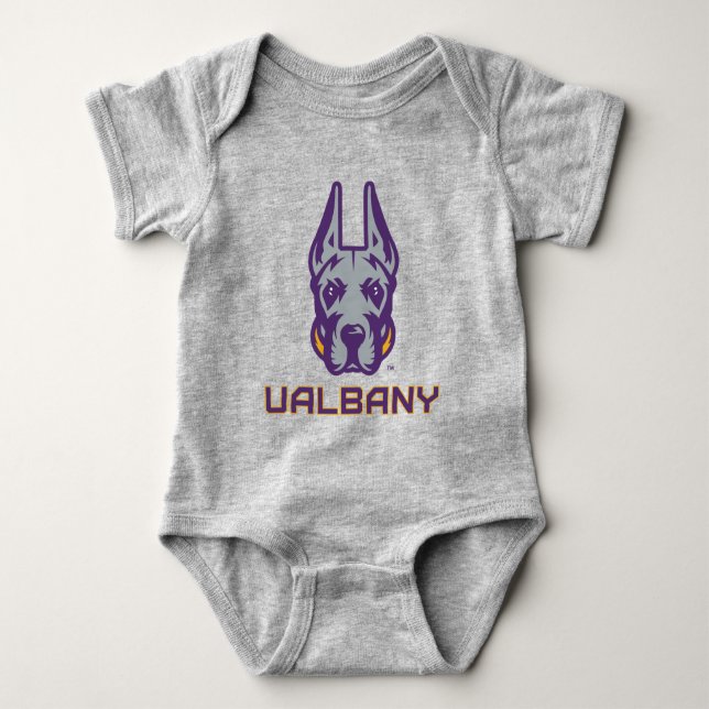 University at Albany Great Danes Baby Bodysuit (Front)