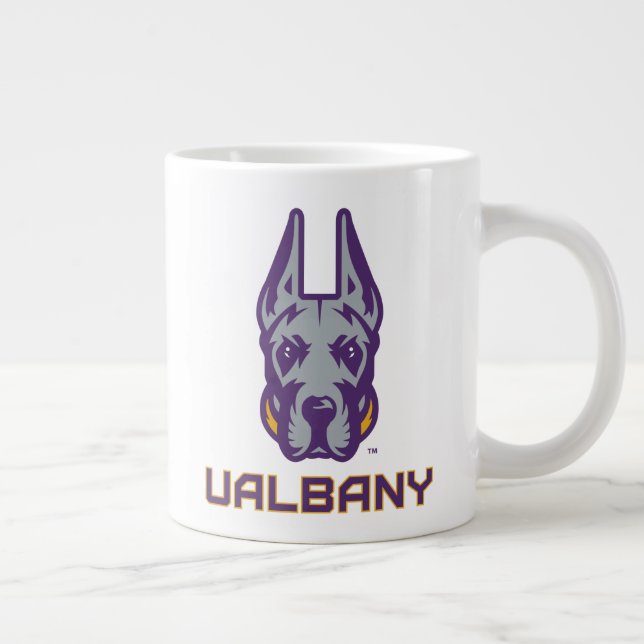 University at Albany Great Danes Large Coffee Mug (Right)