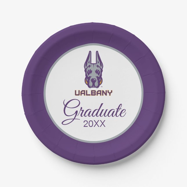 University at Albany Great Danes Paper Plate (Front)