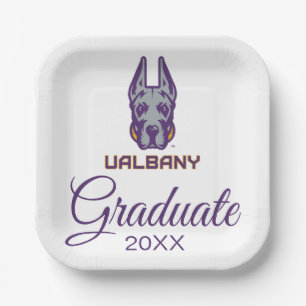 University at Albany Great Danes Paper Plate