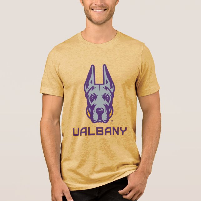 University at Albany Great Danes Tri-Blend Shirt (Front)