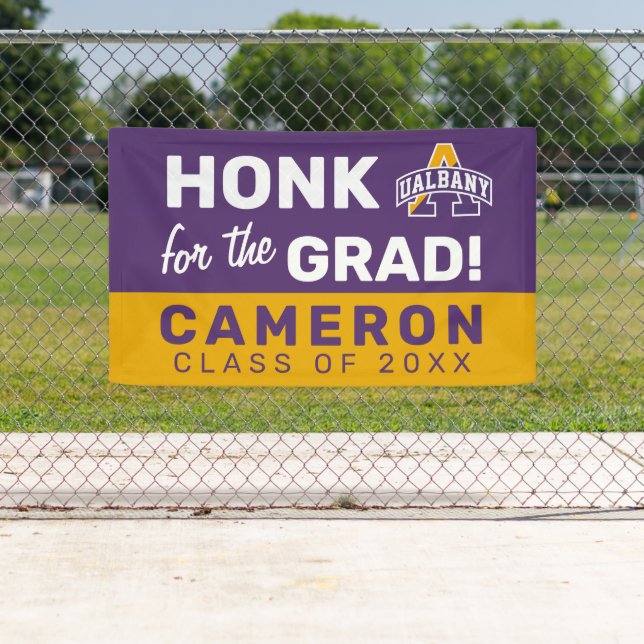 University at Albany | Honk for the Grad Banner (Insitu)