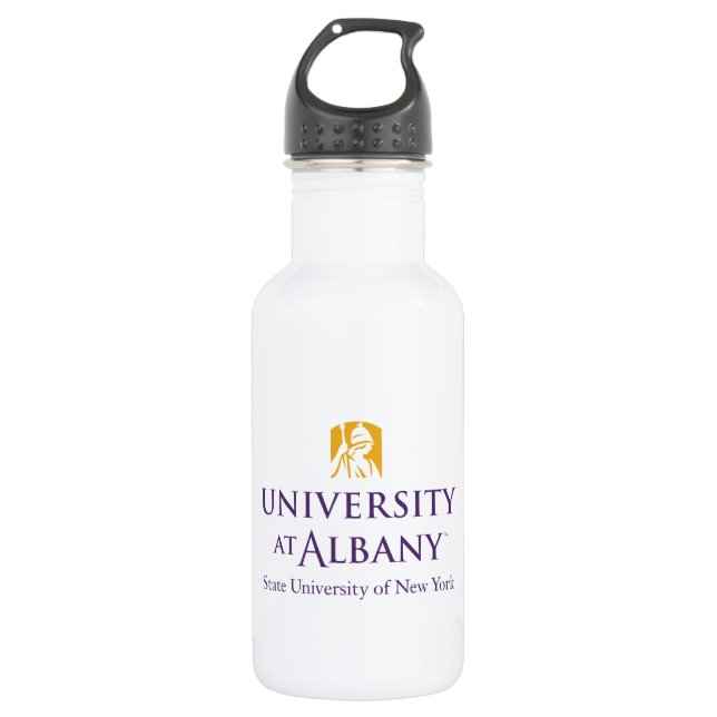 University at Albany Iconic Logo 532 Ml Water Bottle (Front)