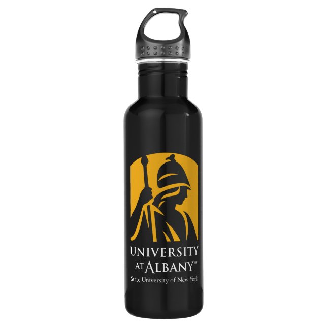 University at Albany Iconic Logo 710 Ml Water Bottle (Front)