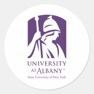 University at Albany Iconic Logo Classic Round Sticker