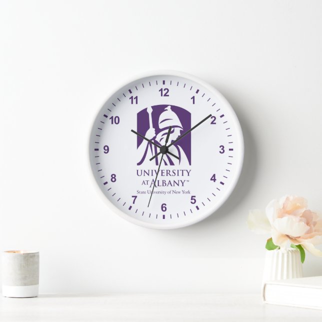 University at Albany Iconic Logo Clock (Home)