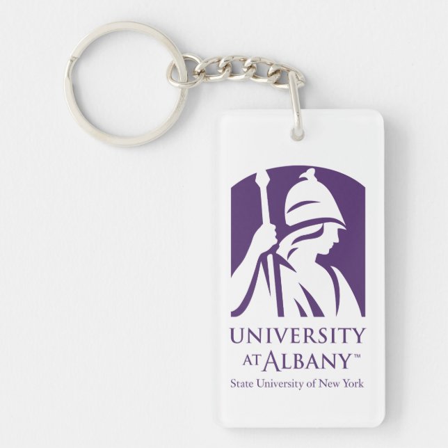 University at Albany Iconic Logo Key Ring (Front)