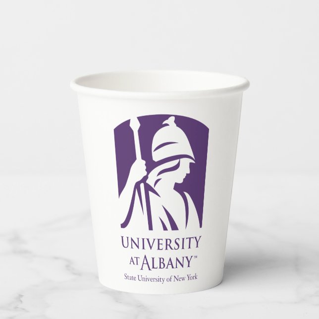 University at Albany Iconic Logo Paper Cups (Back)