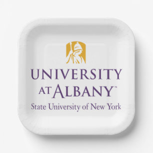 University at Albany Iconic Logo Paper Plate
