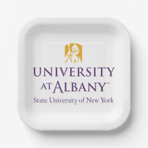 University at Albany Iconic Logo Paper Plate