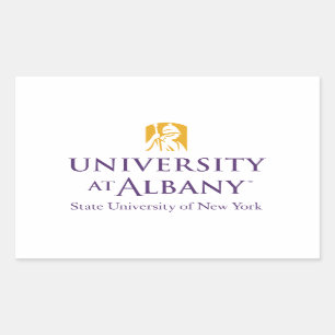 University at Albany Iconic Logo Rectangular Sticker