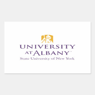 University at Albany Iconic Logo Rectangular Sticker