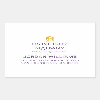 University at Albany Iconic Logo Rectangular Sticker