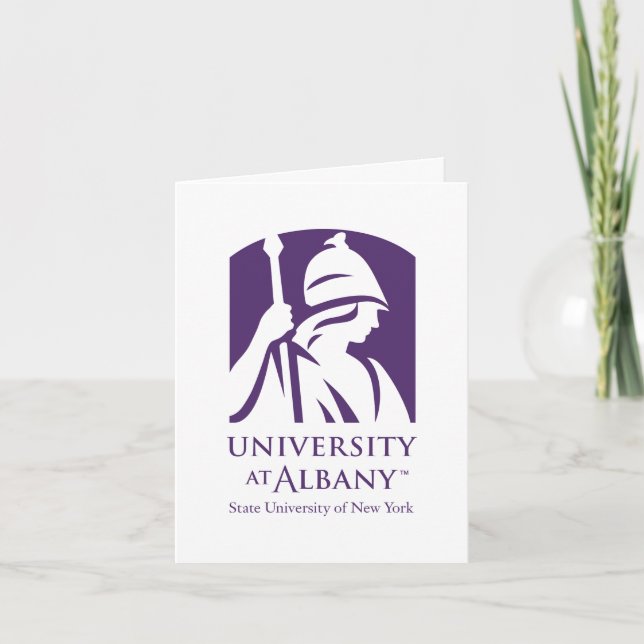 University at Albany Iconic Logo Thank You Card (Front)