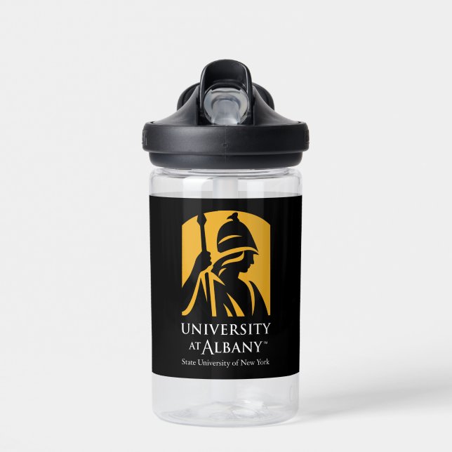 University at Albany Iconic Logo Water Bottle (Front)