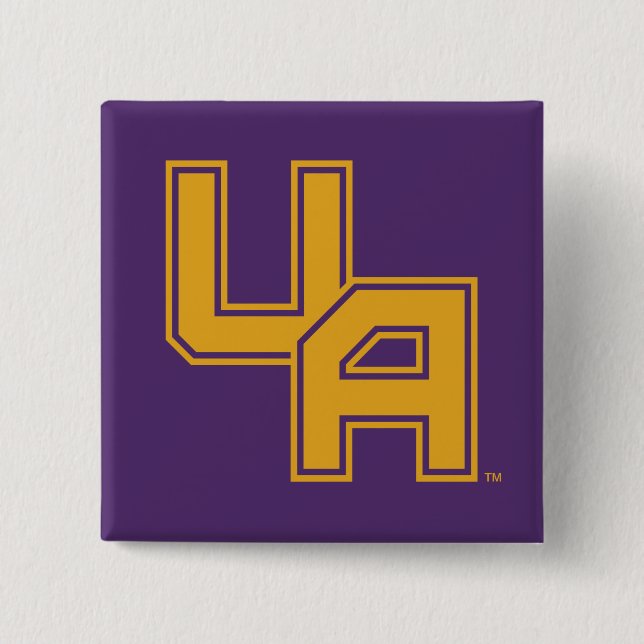 University at Albany Initials Logo 15 Cm Square Badge (Front)