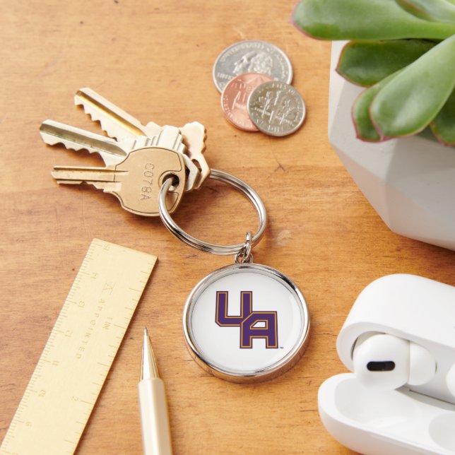 University at Albany Initials Logo Key Ring (Desk)