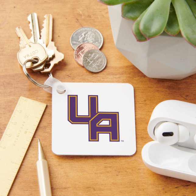 University at Albany Initials Logo Key Ring (Desk)