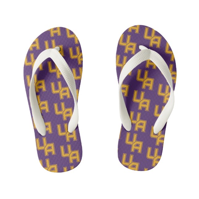 University at Albany Initials Logo Kid's Thongs (Footbed)