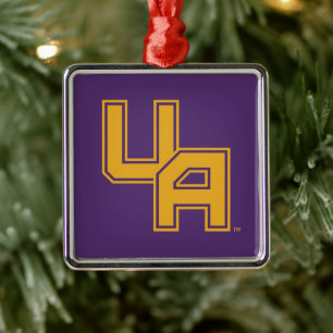 University at Albany Initials Logo Metal Ornament