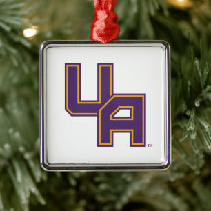 University at Albany Initials Logo Metal Ornament