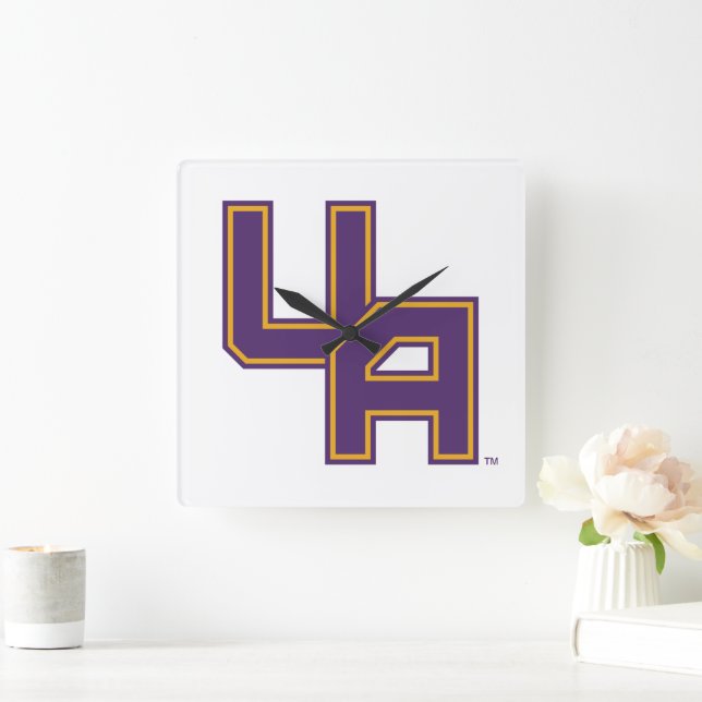 University at Albany Initials Logo Square Wall Clock (Home)