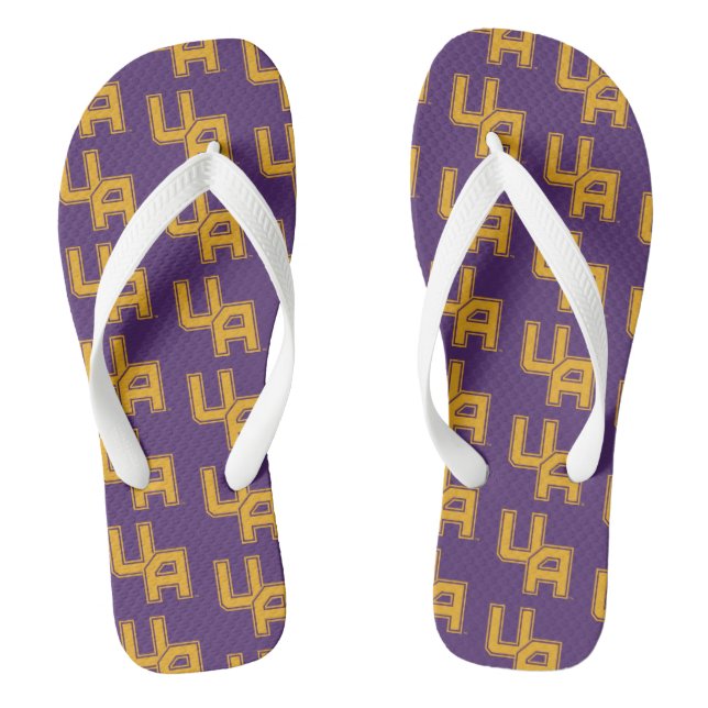University at Albany Initials Logo Thongs (Footbed)