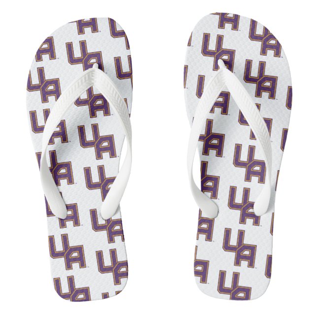 University at Albany Initials Logo Thongs (Footbed)