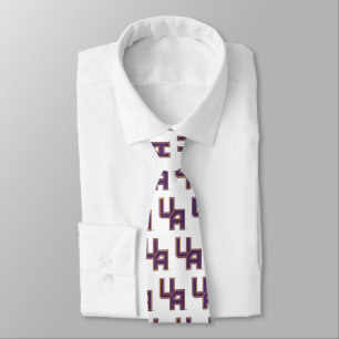University at Albany Initials Logo Tie